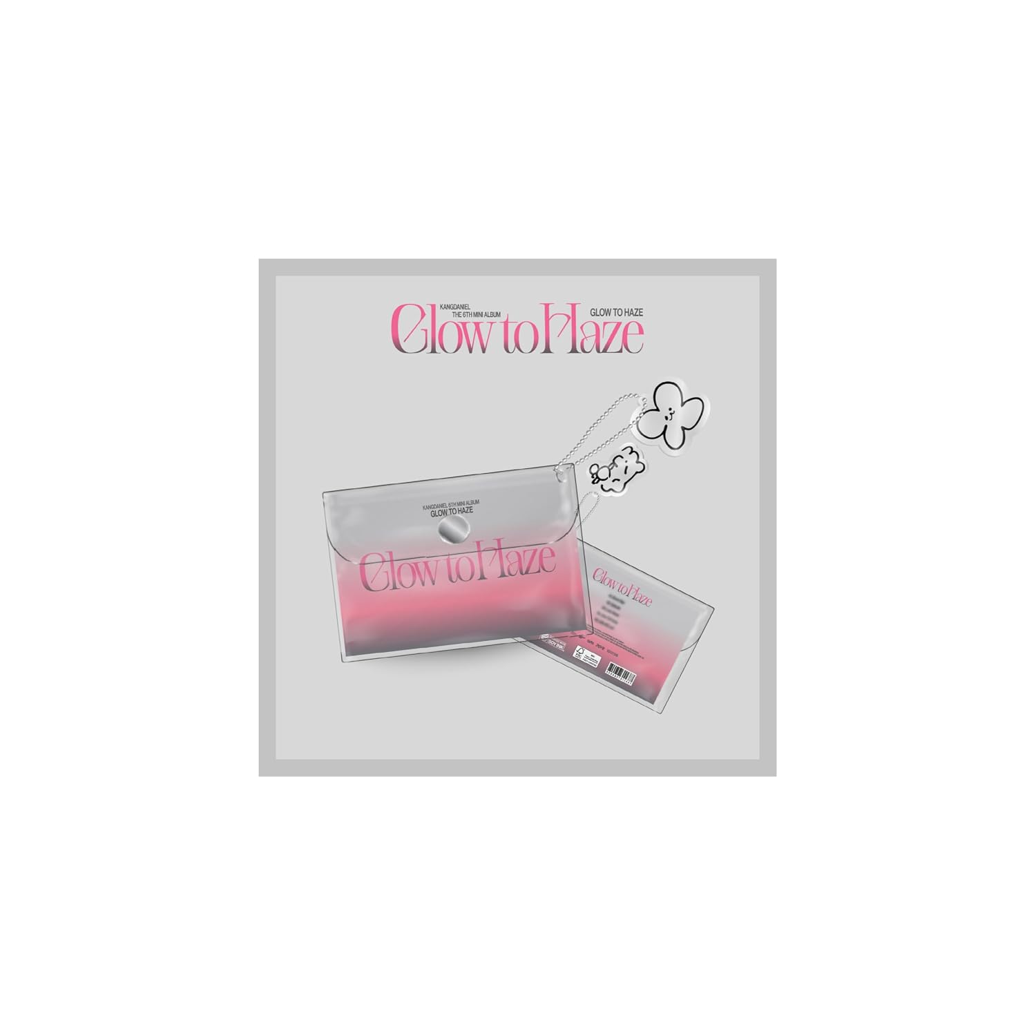 Kang Daniel Glow to Haze 6th Mini Album PVC Pouch Version 1ea PVC Pouch+Acrylic+1p Image Card+1p PhotoCard+1ea Mini Sticker+Tracking Sealed