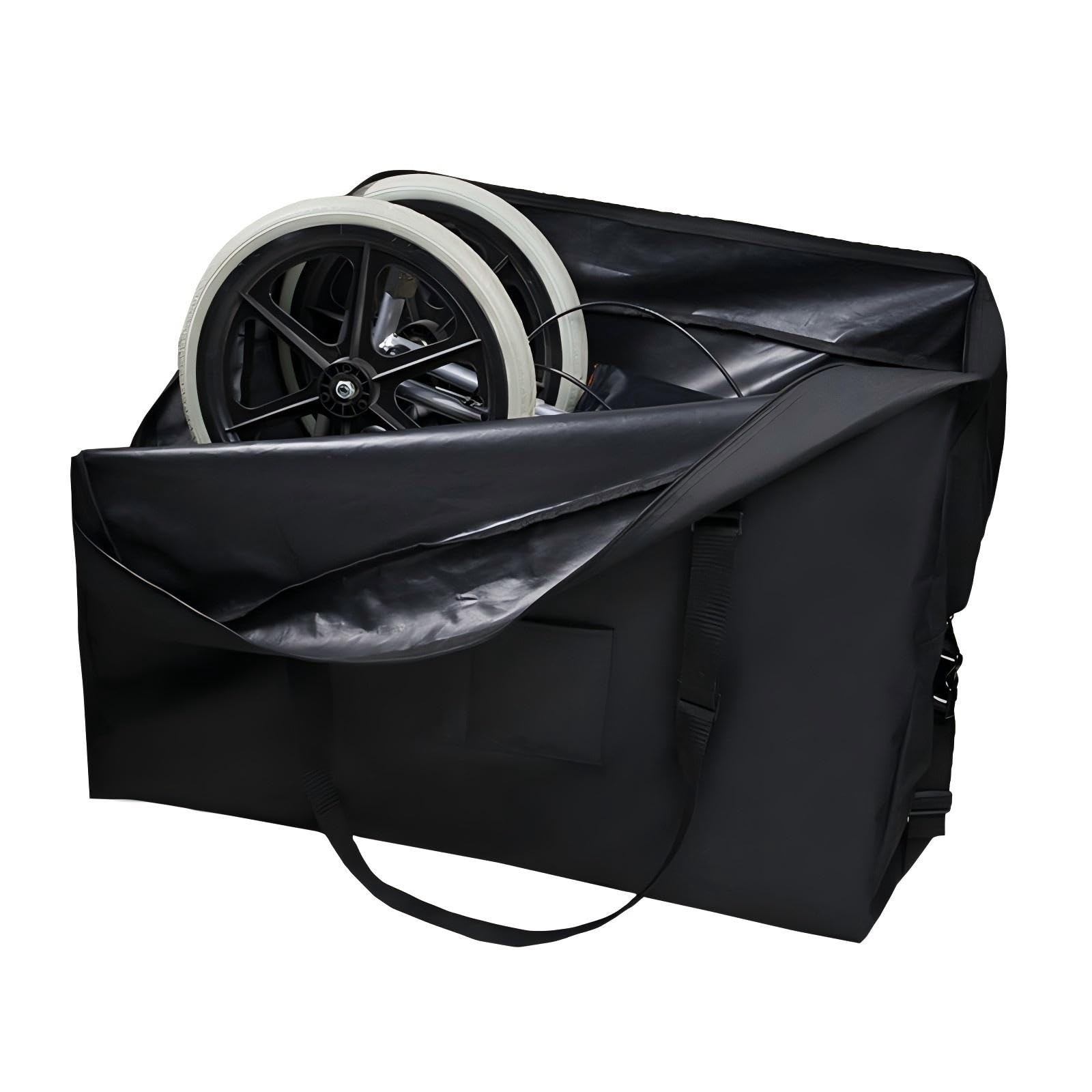 Rollstuhl Aufbewahrungstasche, 600D Oxford-Gewebe Transporttasche，110 * 80 * 40cm Rollstuhl Reisetasche, Rollstuhl Mobilitätstasche, Faltbare Transporttasche Für Rollator Walker