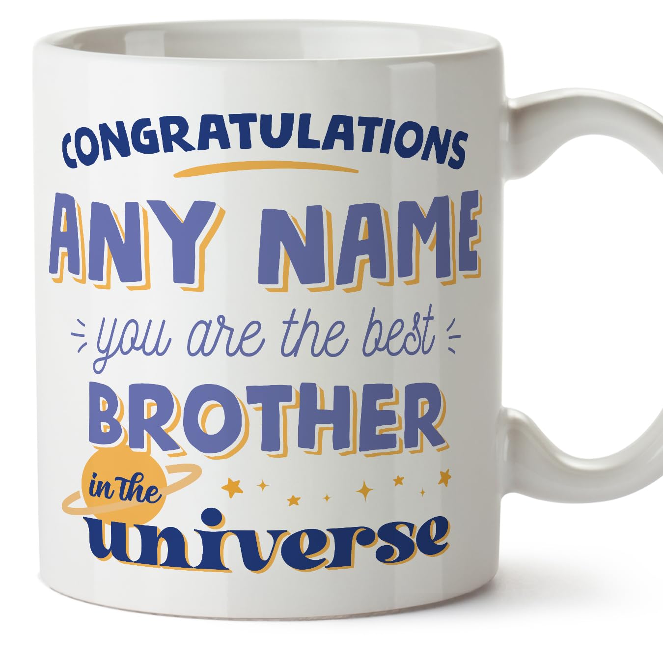 MUGFFINS Brother Mug - in English - Best in the Universe - Funny Gift - Ceramic 11oz Mug