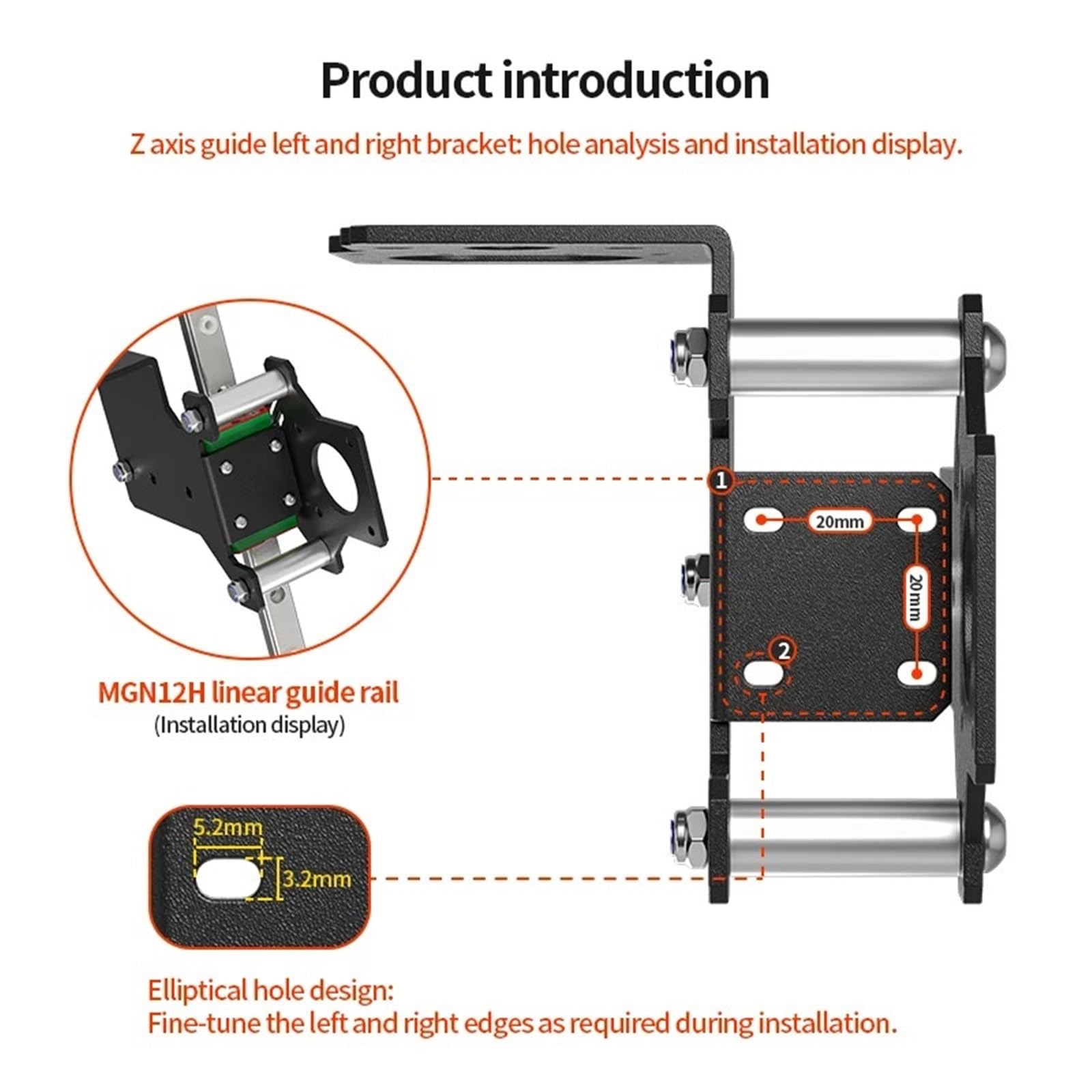 Compatible Avec L'assemblage Double Axe Z Creality Ender3 Pro
