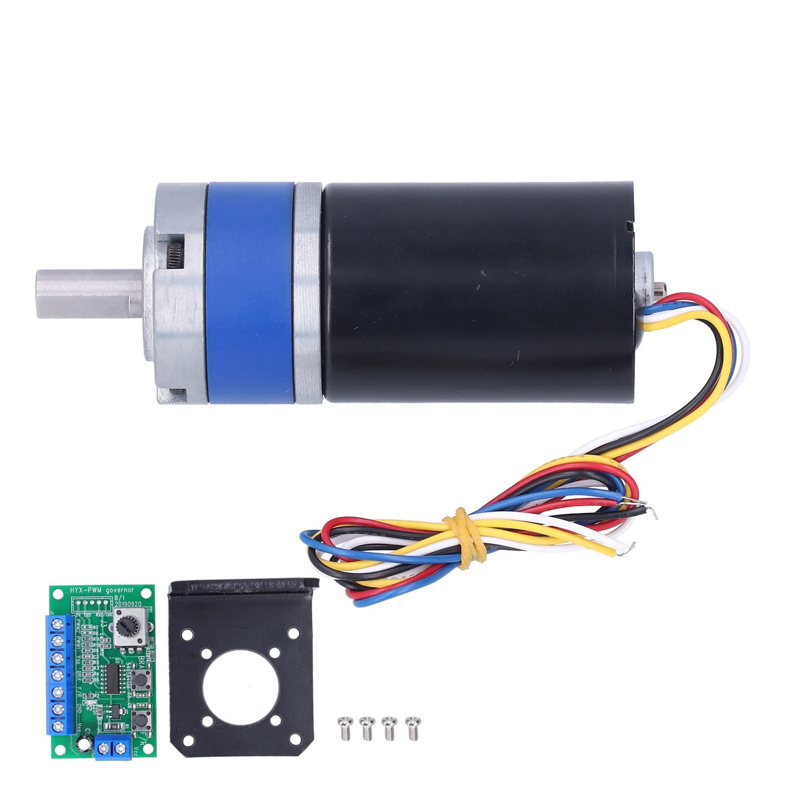 DC 12V sin escobillas Reducción de velocidad Motor de bobina de cobre puro Motor de 8mm D Eje con controlador (430RPM)