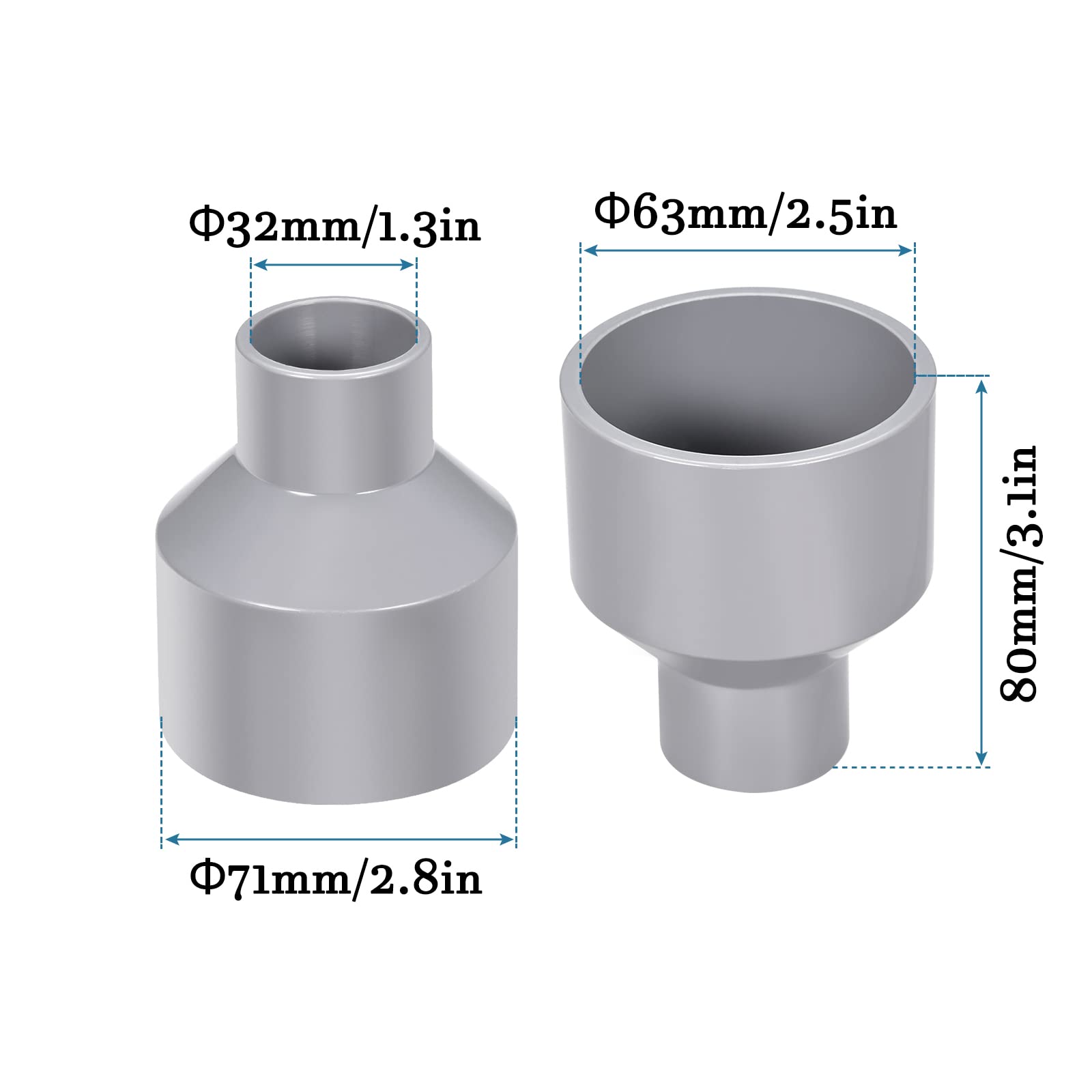 QUARKZMAN Raccordo A T Per Condotto PVC – 16 Mm, 20 Pezzi