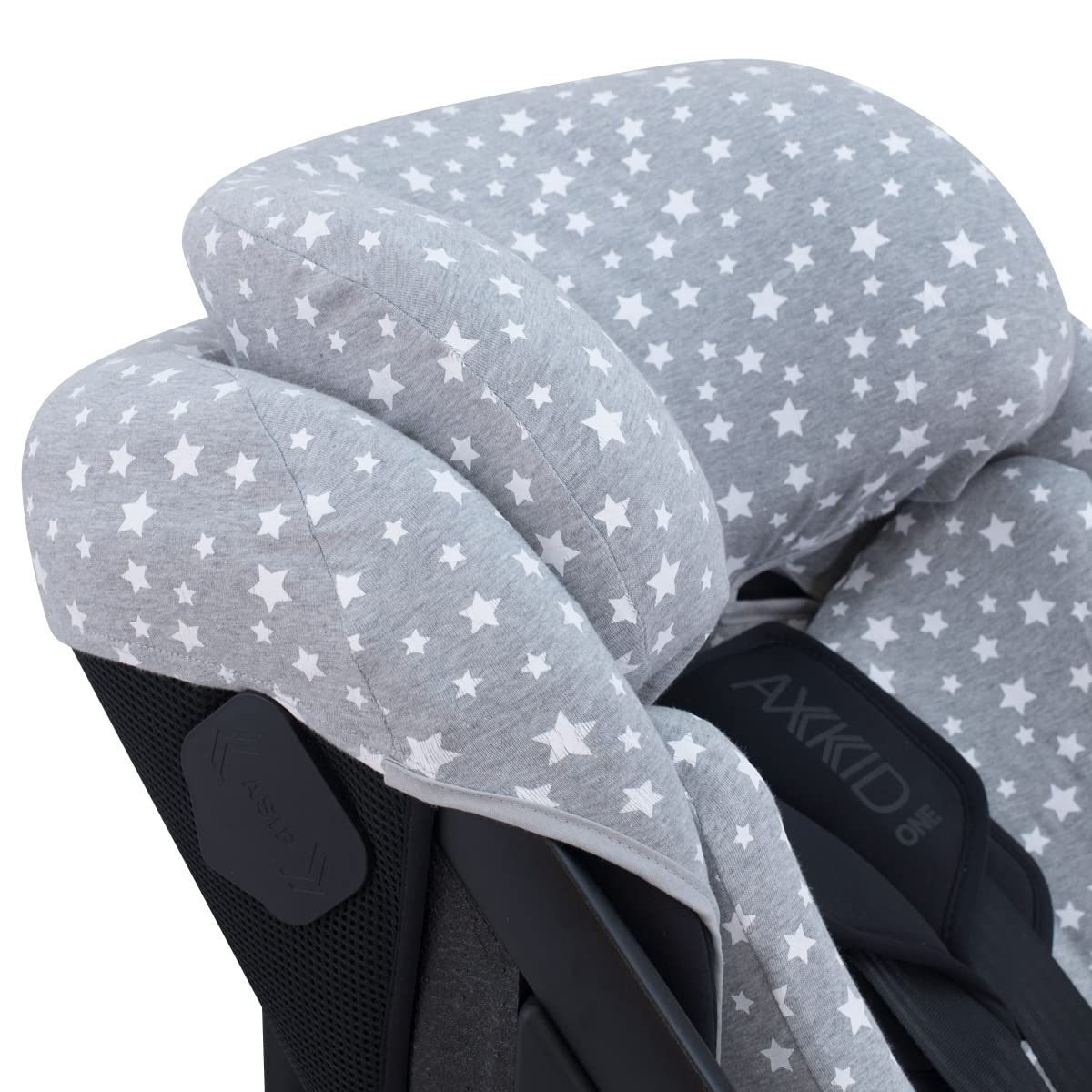 JYOKO Kids Funda de Algodón para Silla de Coche Compatible con Axkid One (White Star)