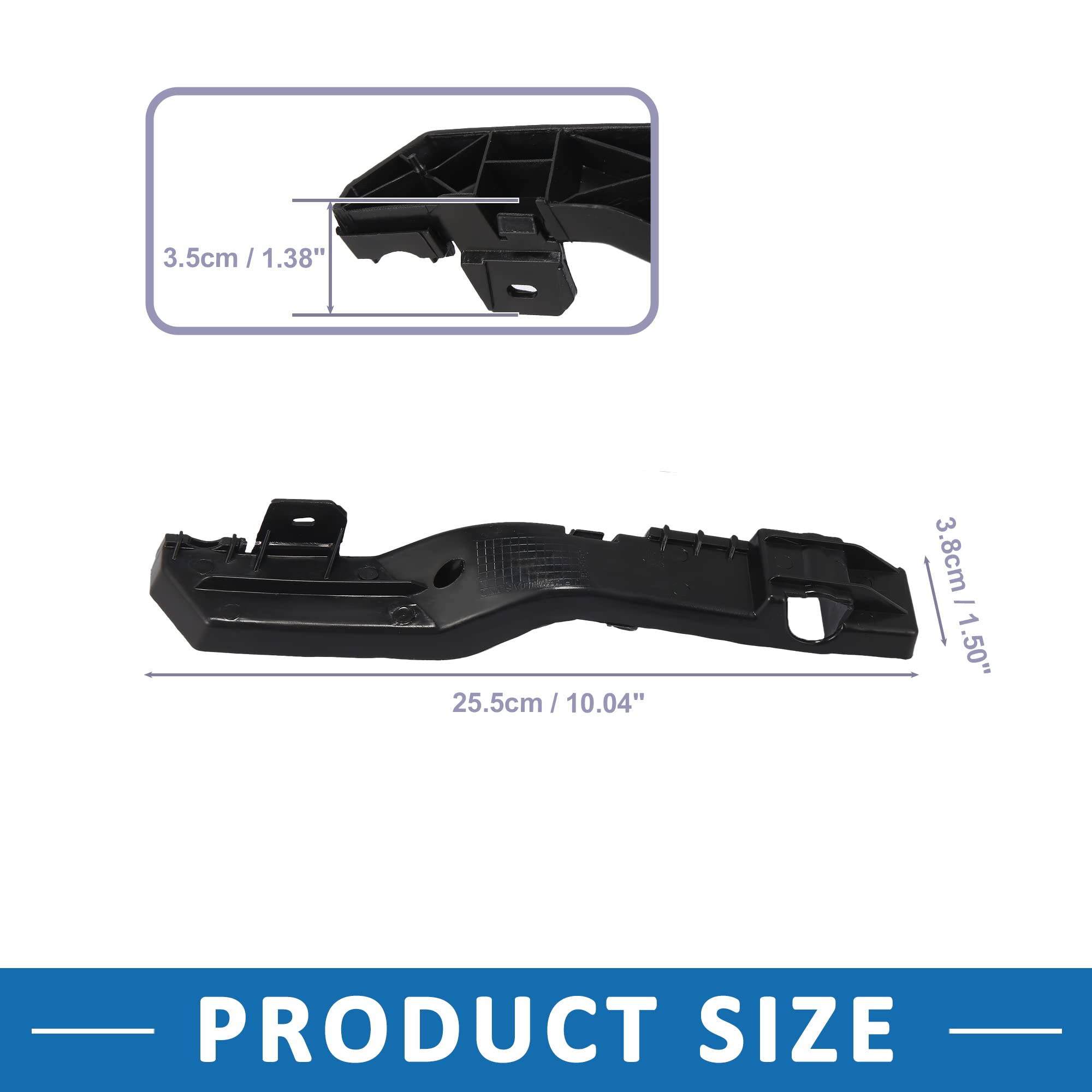 A ABSOPRO Anteriore Paraurti Staffa Supporto per Dodge Journey 2009-2017 (2Set)