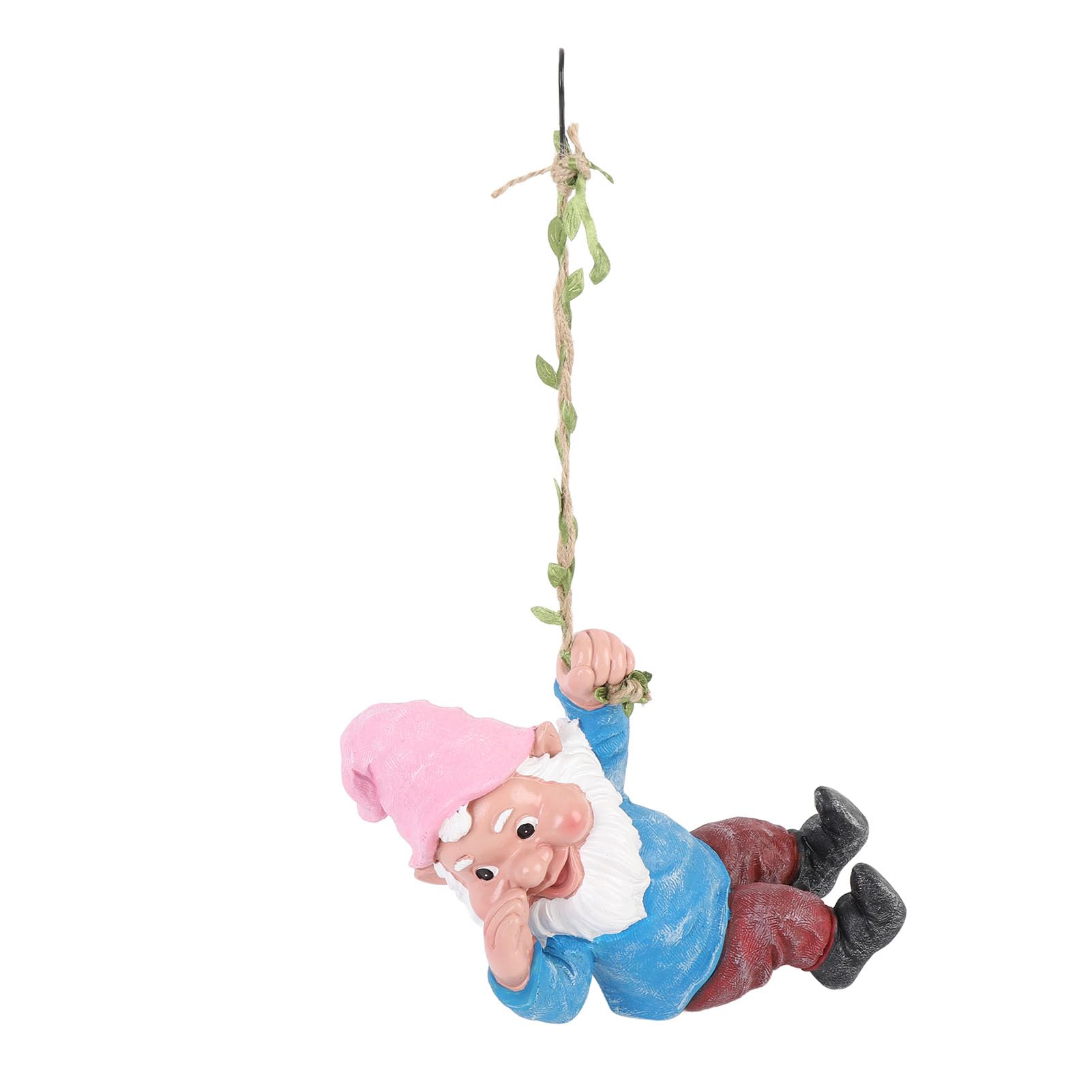 Irfora Sculpture de GNOME Vive Suspendue, Figurine de GNOME Amusante pour Jardin Extérieur, Idéale pour Porche, Matériau en Résine qualité Supérieure (Bleue)