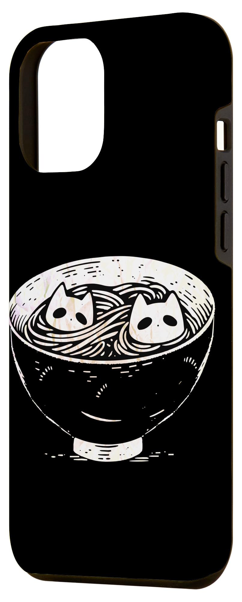 Cute Funny Kawaii Cats And Ramen Noodles Cats In Noodle Bowl Case for iPhone 15 Pro Max - Image 2