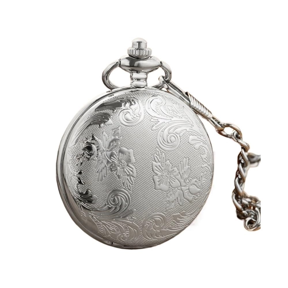 Orologi da Tasca analogici con Ciondolo, Regali for Uomo e Donna, Collana al Quarzo Catena