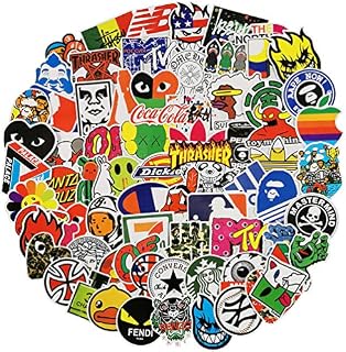 Cool Stickers for Skateboard, Vinyl Water Bottle Laptop Computer Phone Notebook Luggage Guitar