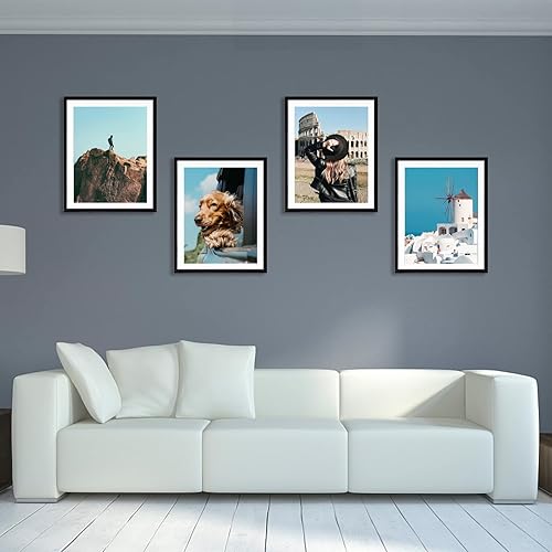 Miniatura 6 de Marcos de madera de 12 x 16 pulgadas para pintura de diamantes, marco de arte de diamantes de 12 x 16 pulgadas sin paspartú o 10 x 14 pulgadas con