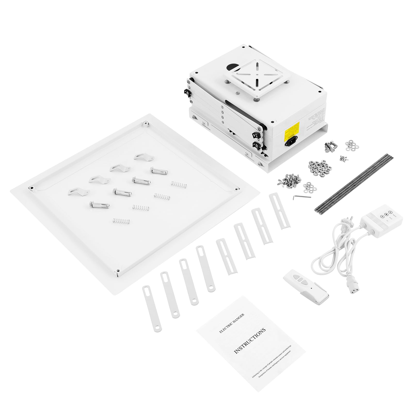 Soporte para proyector, Montaje motorizado para proyector Ascensor W/Mando a distancia, Elevador de techo para proyector, Carga máxima de hasta 10 kg