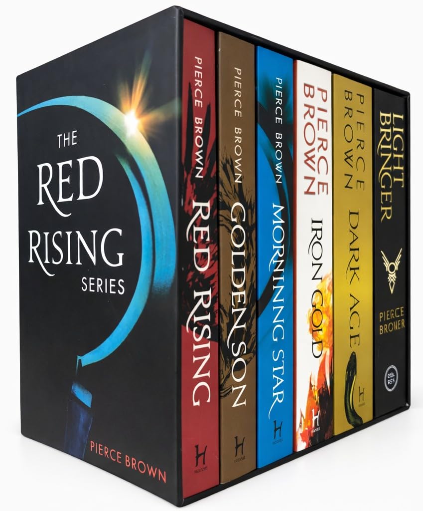 Red Rising Series 6-Book Collection by Pierce Brown (Red Rising; Golden Son; Morning Star; Iron Gold; Dark Age; Light Bringer) – Complete Sci-Fi Dystopian Box Set      Paperback – May 10, 2023