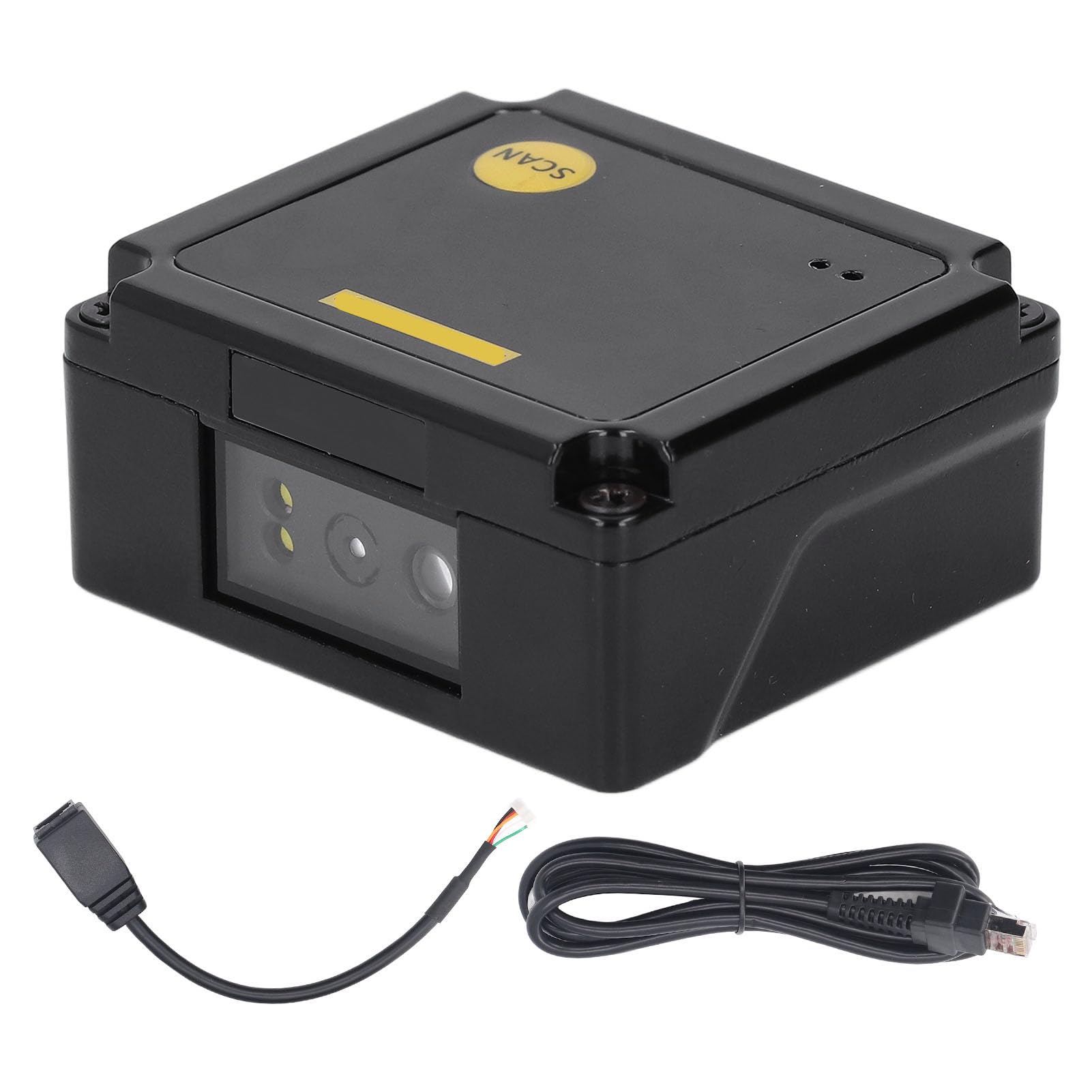 Escáner de Código de Barras de Montaje Fijo Integrado, Escáner de Código de Barras de Montaje Fijo Lector de Código QR 1D 2D EP2000 con Escaneo Automático, USB, Escáneres de