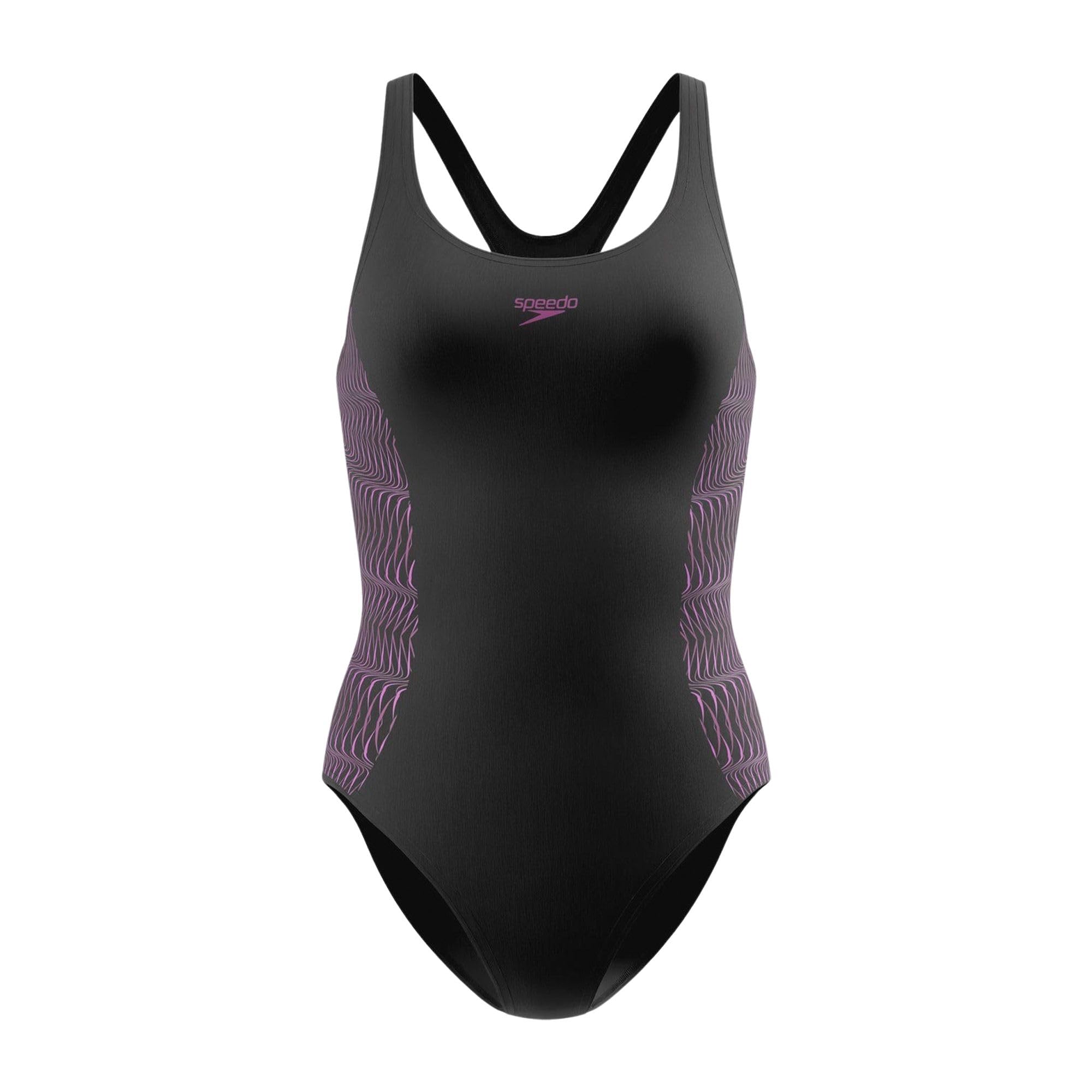 Speedo Women's Muscleback Swimsuit, Black, Size 36, Women