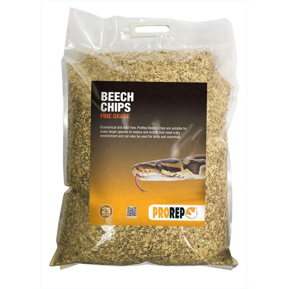 ProRep Beech Chips Fine 25L | Reptile Substrate | 3-6mm | Natural Substrate | 25L Bag