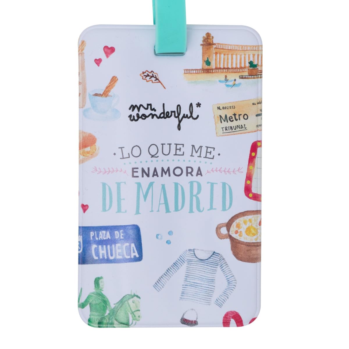 Mr. Wonderful - Suitcase ID - Madrid - Identifier for Travel Suitcases - Identifier with Custom Design
