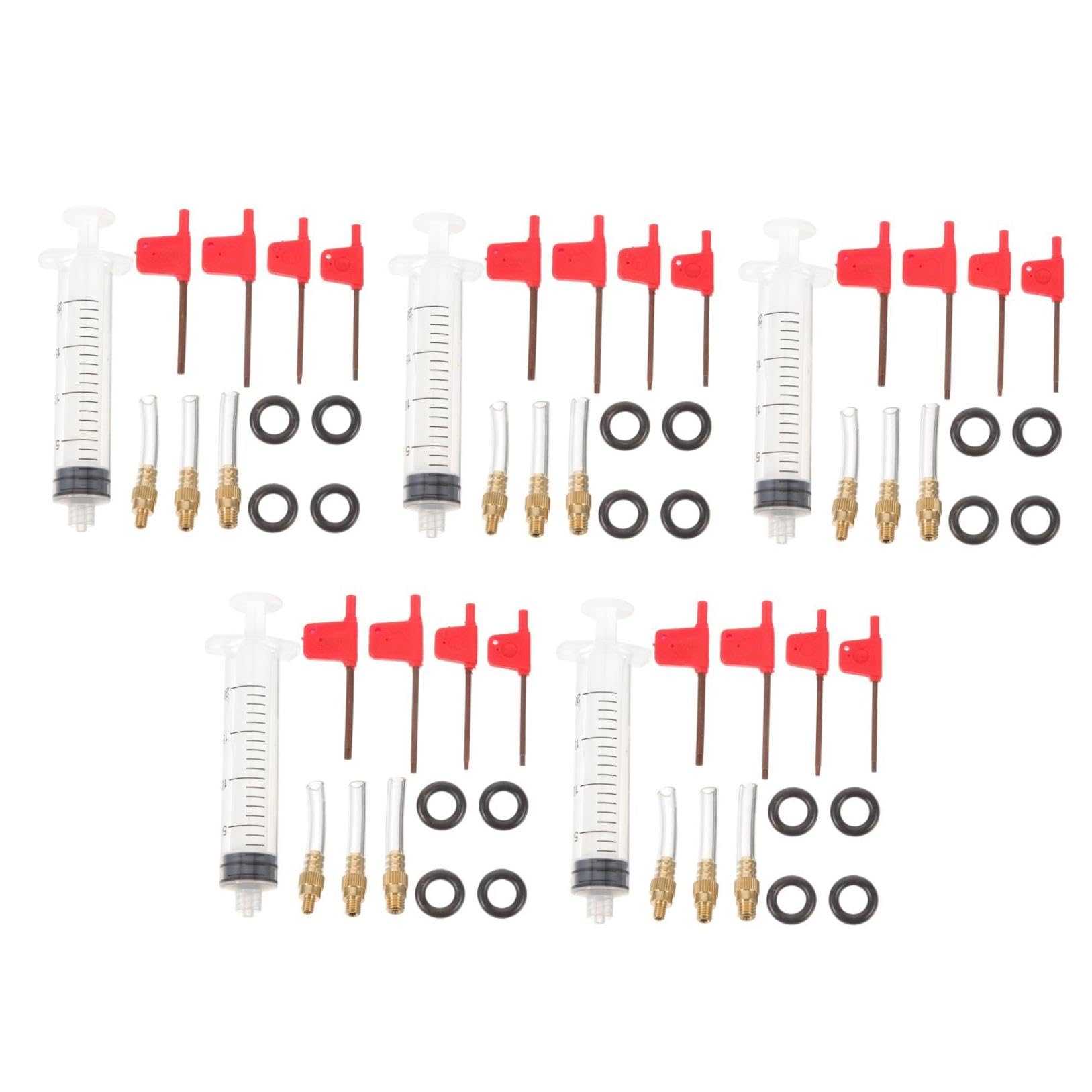 YARNOW kit de vélo électrique palier Outil de réparation de vélo Outil de chaîne de vélo leviers Cages Purge de Frein pour vélo kit de Purge pour vélo kit de Purge vélo Métal