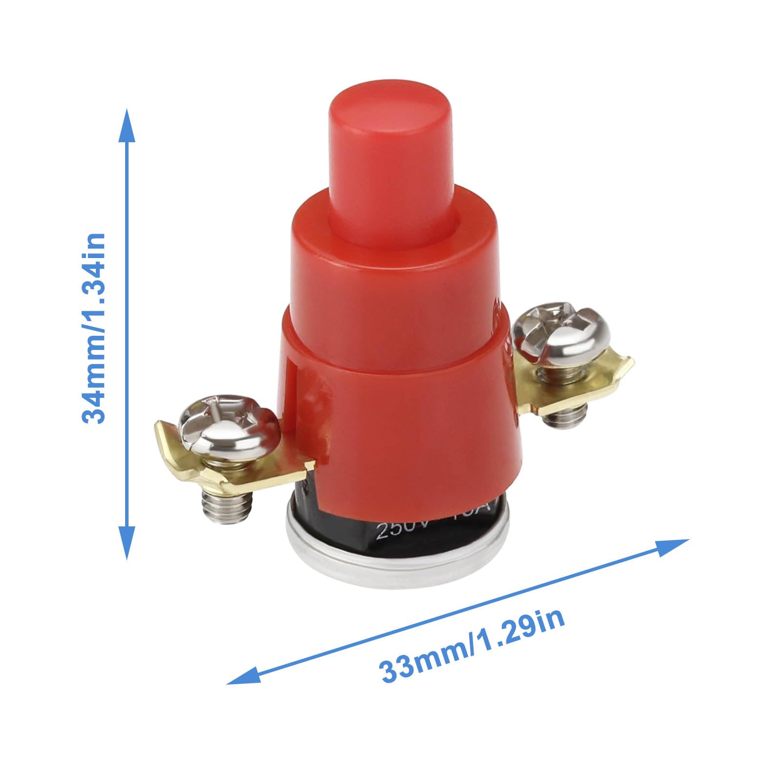 The Lord of the Tools 2Pcs Thermal Self-Resetting Thermal Switch 56°C 250V 16A/10A for Cable Reel Drum Cable Replacement Part Wire Trays Cable Trays Mobile Sockets - Image 4