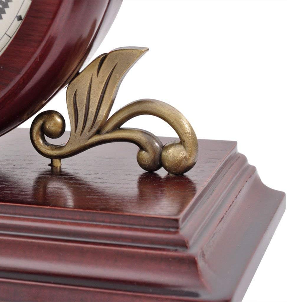 Mantel Clocks Desk Clock Family Clocks of Living Room Bedroom Solid Wood Quartz Double-Sided Clock Desktop Decoration Suitable Compatible with Living Room Bedroom Office,