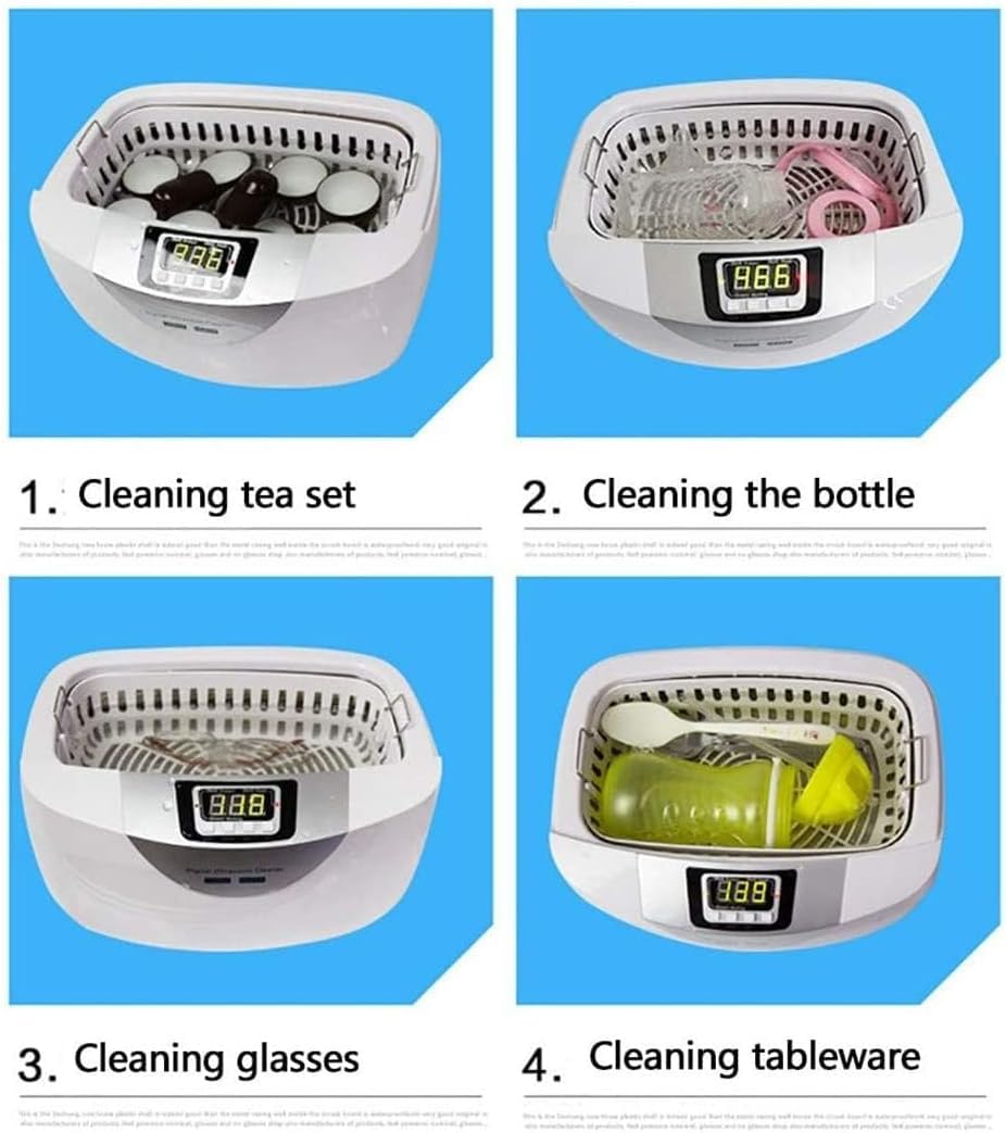 Digitaler Ultraschallreiniger 2,5 l mit Heizfunktion für Schmuck, Uhren, Brillen und mehr
