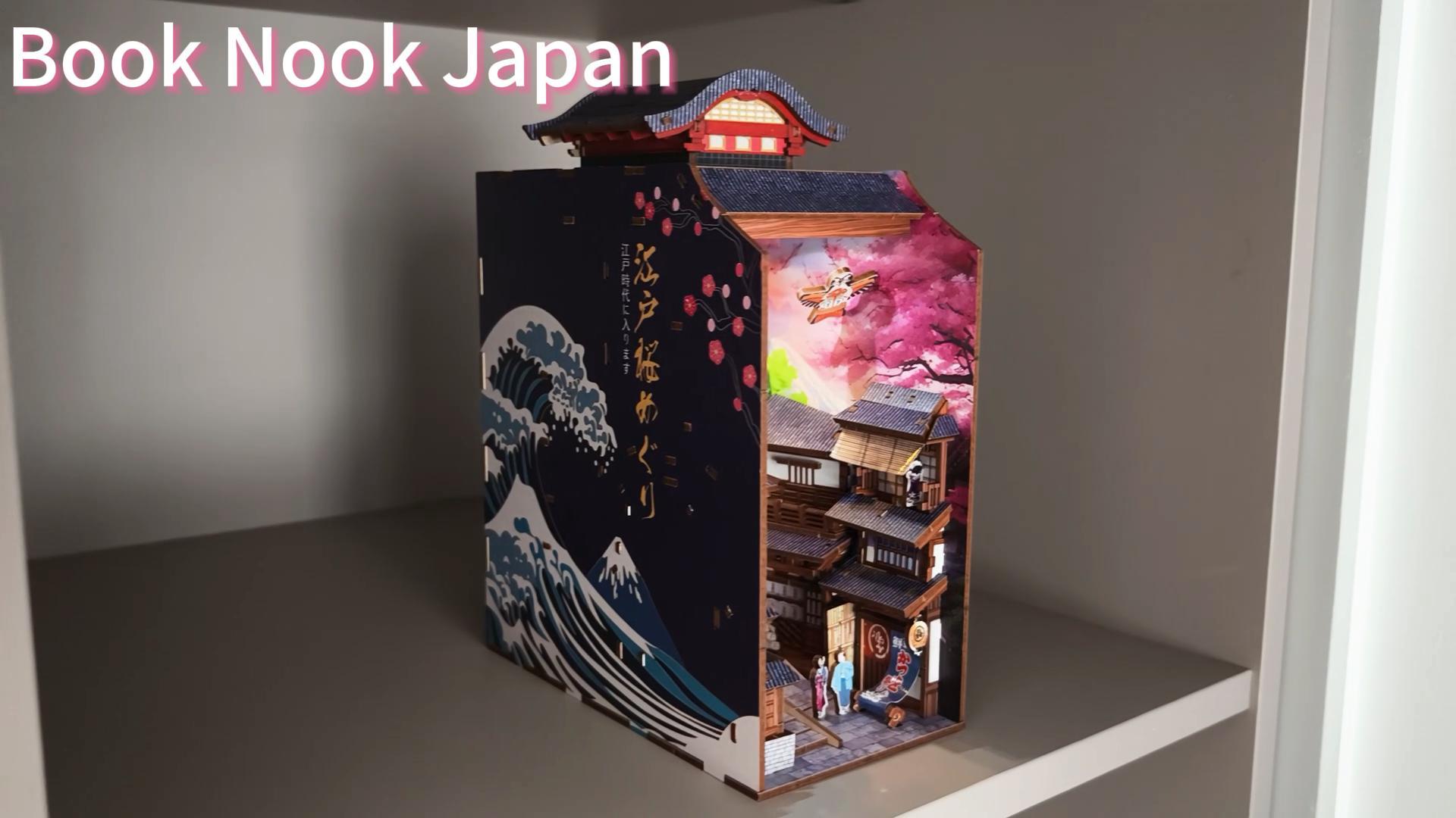ROBOTIME DIY Book Nook Kit Gartenhaus mit Möbeln und LED Lampe, 3D Puzzle Booknook Miniatur Haus Modellbausatz, Diorama Modelbau für Erwachsene, Bücherregal Deko ROBOTIME DIY Book Nook Kit Gartenhaus mit Möbeln und LED Lampe, 3D Puzzle Booknook Miniatur Haus Modellbausatz, Diorama Modelbau für Erwachsene, Bücherregal Deko