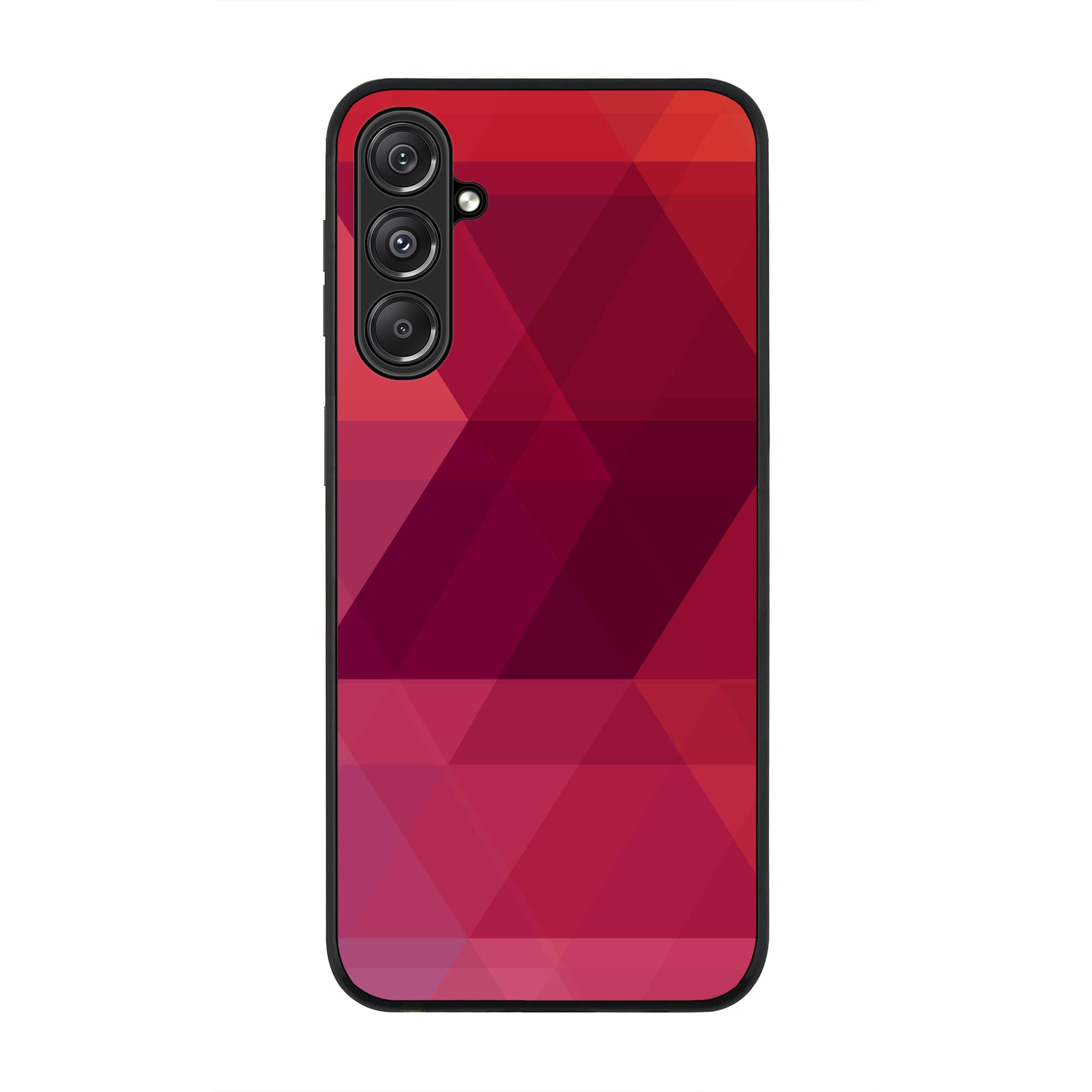 Rugged Black Edge case for Samsung Galaxy M34 5G, Custom Slim fit Flexible Anti Drop Thin Phone Case Cover - Three Berries