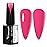 VENALISA 15ml Hot Pink Gel Nail Polish, Bright Neon Pink Gel Polish Color Soak Off UV LED Nail Art Starter Manicure Salon DIY at Home, 0.53 OZ