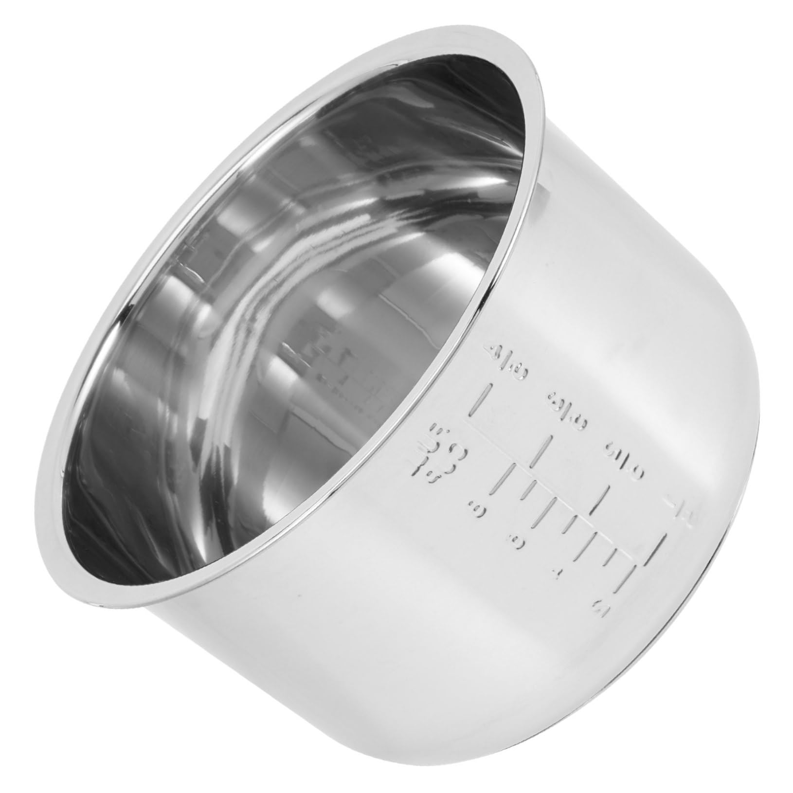 RORPOIR Stainless Steel Rice Cooker Inner Pot Multi-use Electric Cooker Accessory Capacity and Scaled Design for Cooking Rice Soups and More