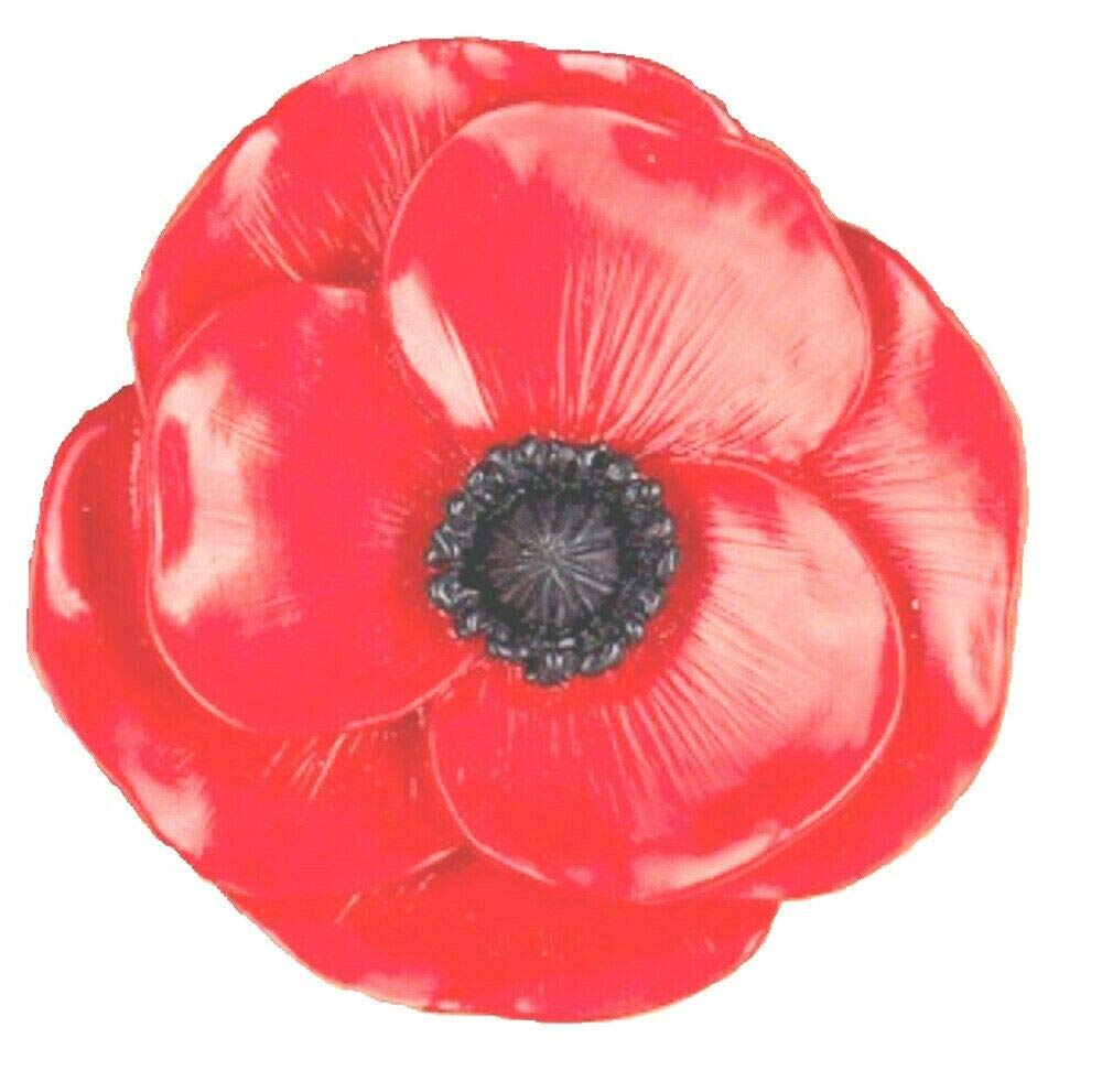 Red Poppy Fridge Magnet Handmade Resin Souvenir Gift Remembrance WW1 Anniversary