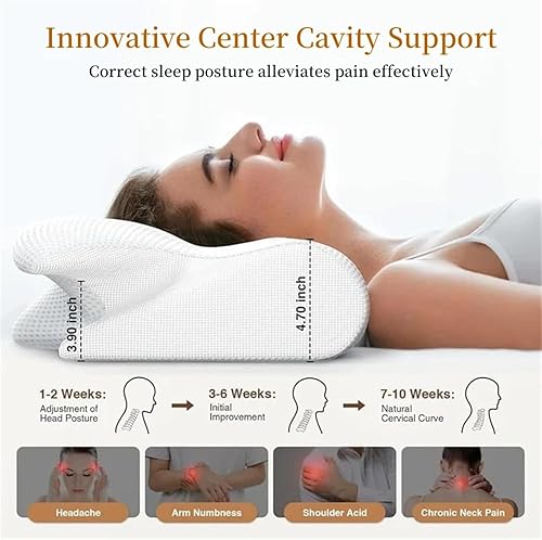 Miniatura 3 de Almohada cervical para la apnea del sueño, almohada cervical para la apnea del sueño, almohadas de espuma viscoelástica de primera calidad para
