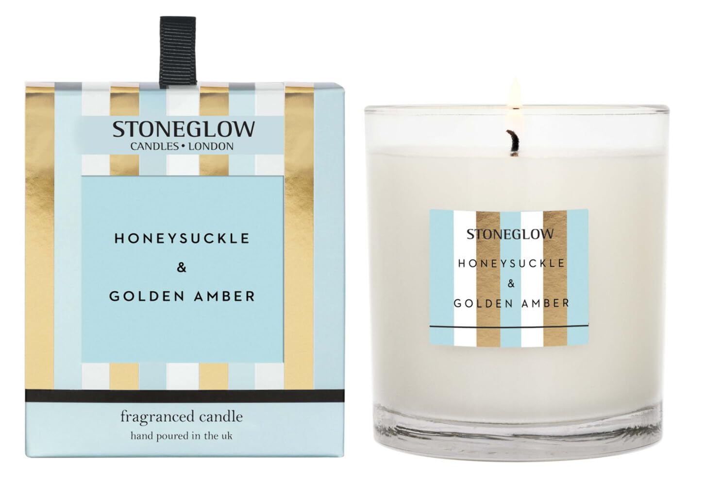 Scented Candle Blue Honeysuckle And Golden Amber Fragranced Candle – Modern Classics Tumbler