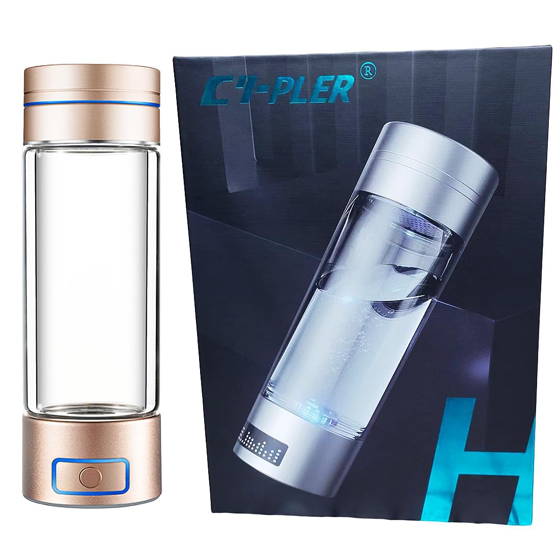 Amazon.com: Vasrou Hydrogen Water Bottle, 9000+ PPB Hydrogen