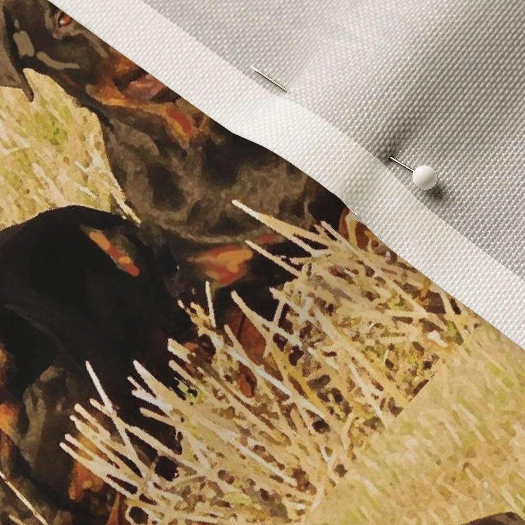 Spoonflower Fabric - Rottweilers Grass Dogs Canine Animals Earth Printed on Upholstery Velvet Fabric Fat Quarter - Upholstery Home Decor Bottomweight Apparel