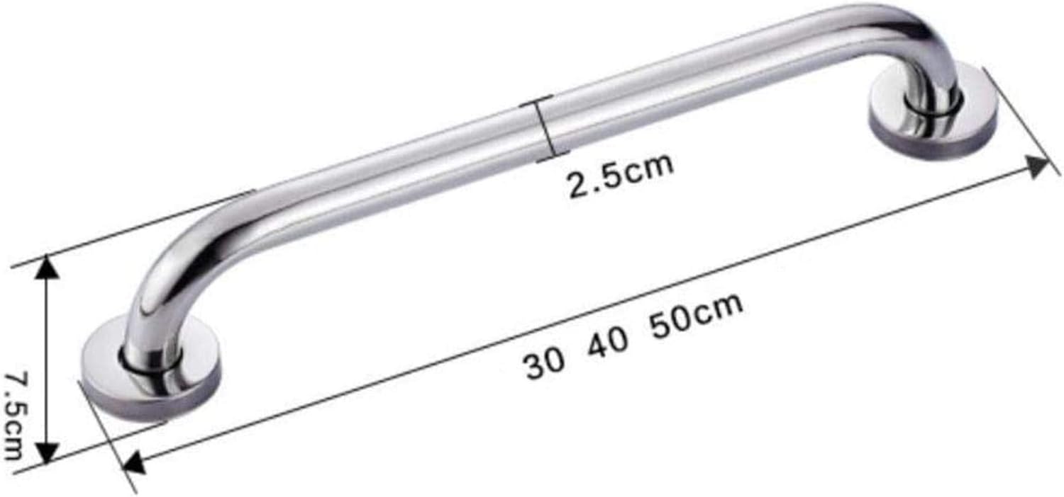 Bath Handle Towel Rail Bathroom Grab Bar, Shower Handrails, Bathtub Armrest, Safety Rails, Elderly, Children's Wall-Mounted Anti-Slip Handles (Size : 50cm)