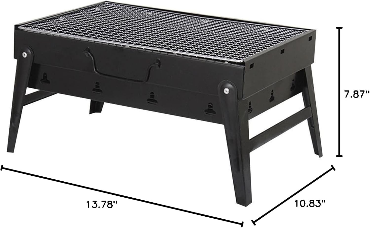 Barbecue Charcoal Grill- Foldable BBQ Grills Patio Barbecue Charcoal Grill Stove Stainless Steel Outdoor Camping Picnic Barbecue BBQ Accessories Tools