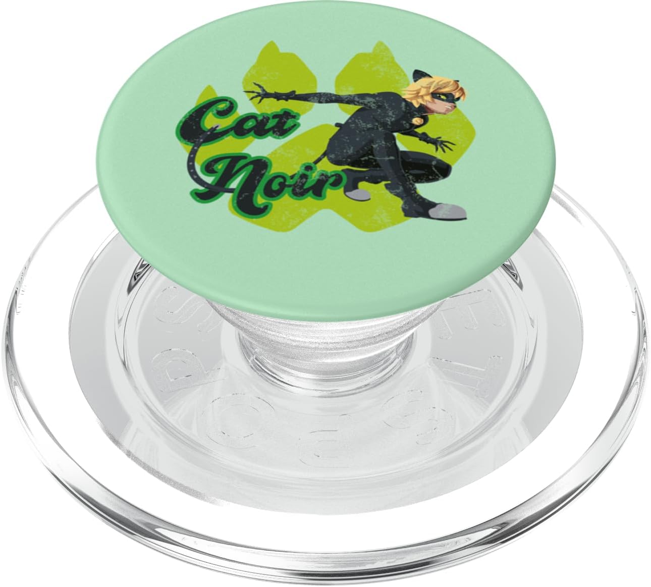 Miraculous Ladybug Vintage Collection with Cat Noir paw PopSockets Adhesive PopGrip