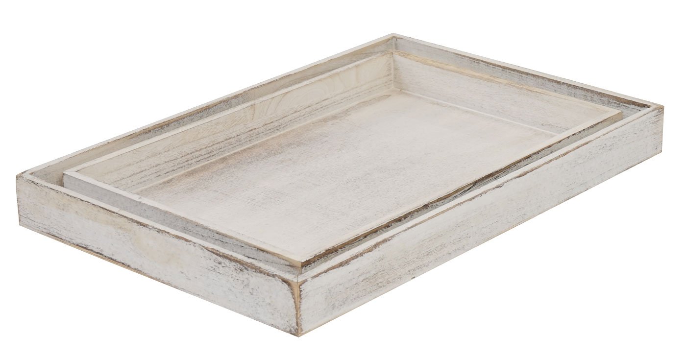 Mendler Juego de 2 cuencos T285, color blanco