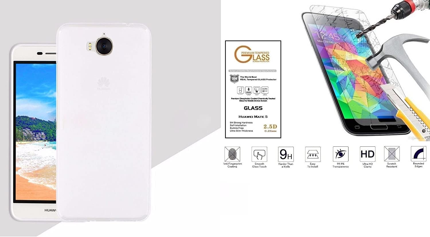 Cadorabo Vetro di protezione del display (1 Pezzo/i, Huawei Y6 Pro