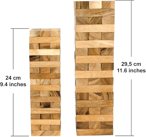 Miniatura 5 de Logica Puzzles Art. Condo L - Torre apilable en madera fina, tamaño grande, diversión para toda la familia