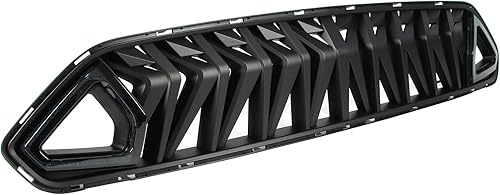 Miniatura 2 de AILIECHO Parrilla frontal horizontal, parrilla de parachoques con capucha de tiburón negro mate para Ford Mustang 2018-2021 con LED y cableado, luz