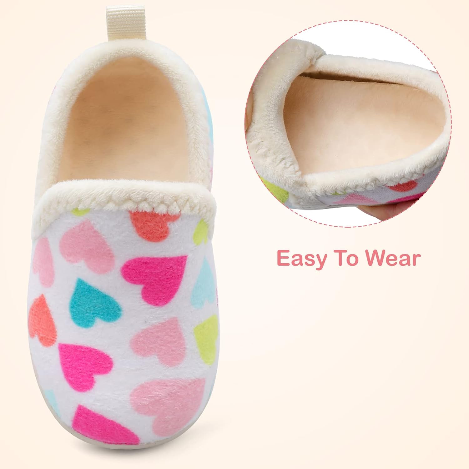Lefflow Toddler Slippers Boys Girls House Shoes Slip on Baby Sock Shoes Lightweight Outdoor Walking Shoes - Image 3