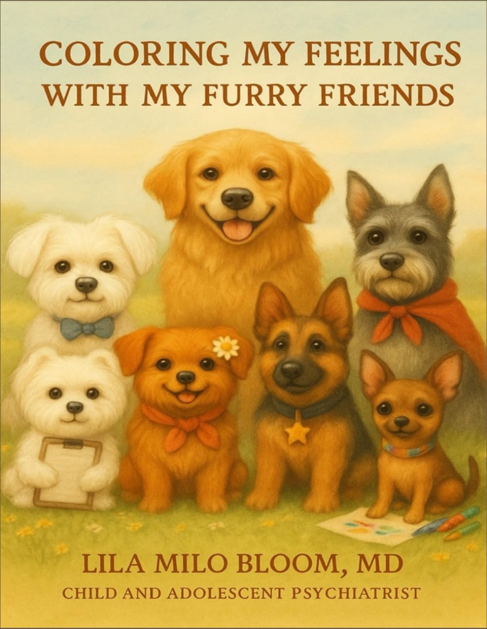Coloring My Feelings With My Furry Friends: A Therapeutic Coloring Book for Kids