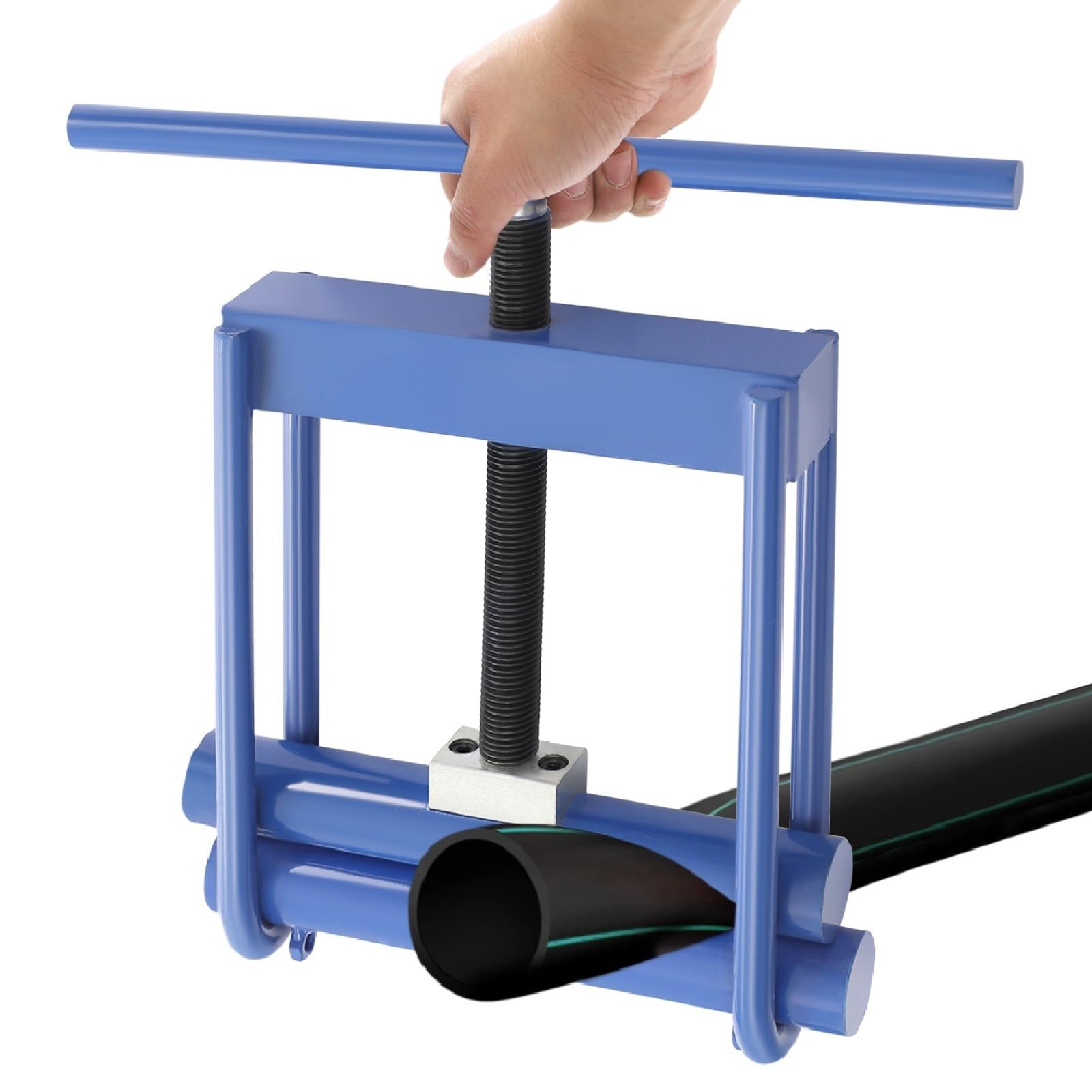 Herramienta de extracción de tuberías, abrazadera de apagado manual para líneas de gas y agua, herramienta de reparación de emergencia duradera para tubos de polietileno, PVC, polipropileno, máximo