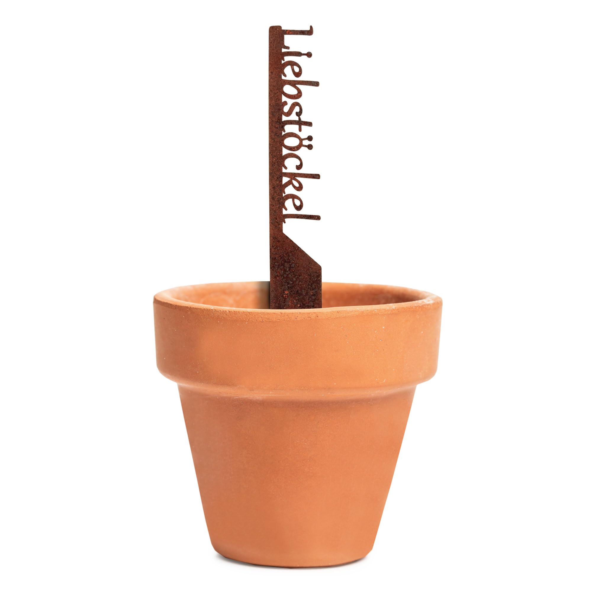 EXTRAVAGANT® Kräuterstecker Pflanzenschilder Metall Stahl Edelrost wetterfest Gartenstecker