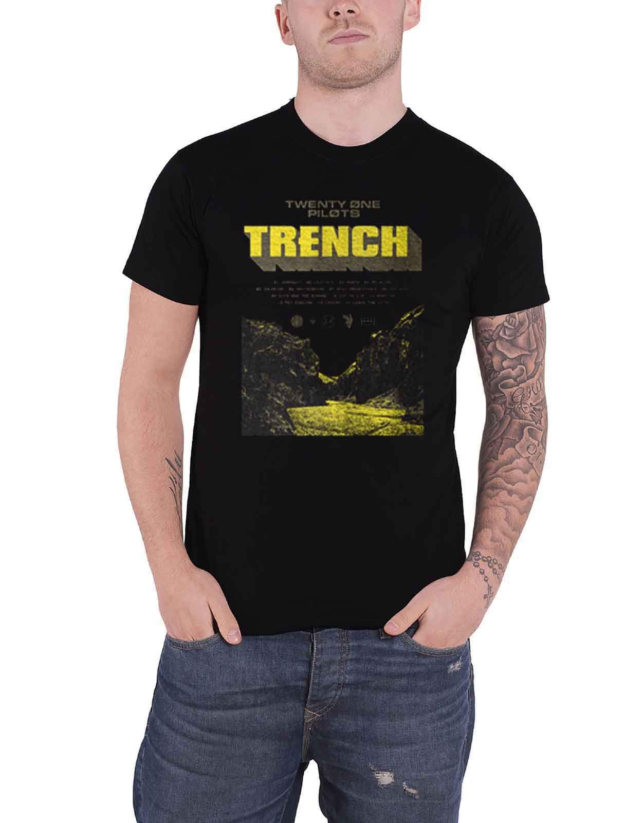 Twenty One Pilots T Shirt Trench Cliff Band Logo Official