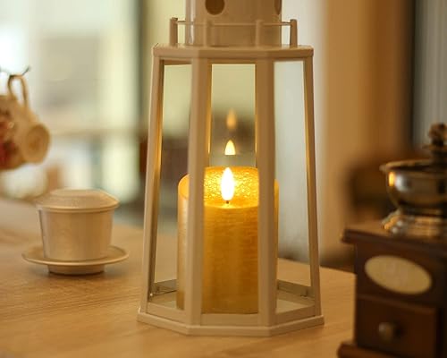 Miniatura 177 de Angelloong Velas parpadeantes de cristal transparente, sin llama, funcionan con control remoto y baterías, velas LED con temporizador, románticas