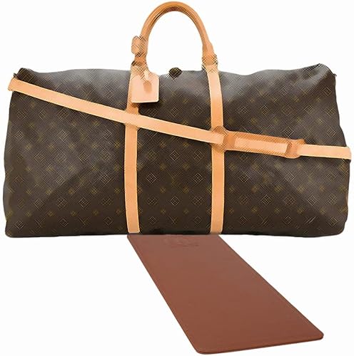 Vegan Leather Bag Base Shaper in Brown Color Compatible for the Designer Bag Keepall 60