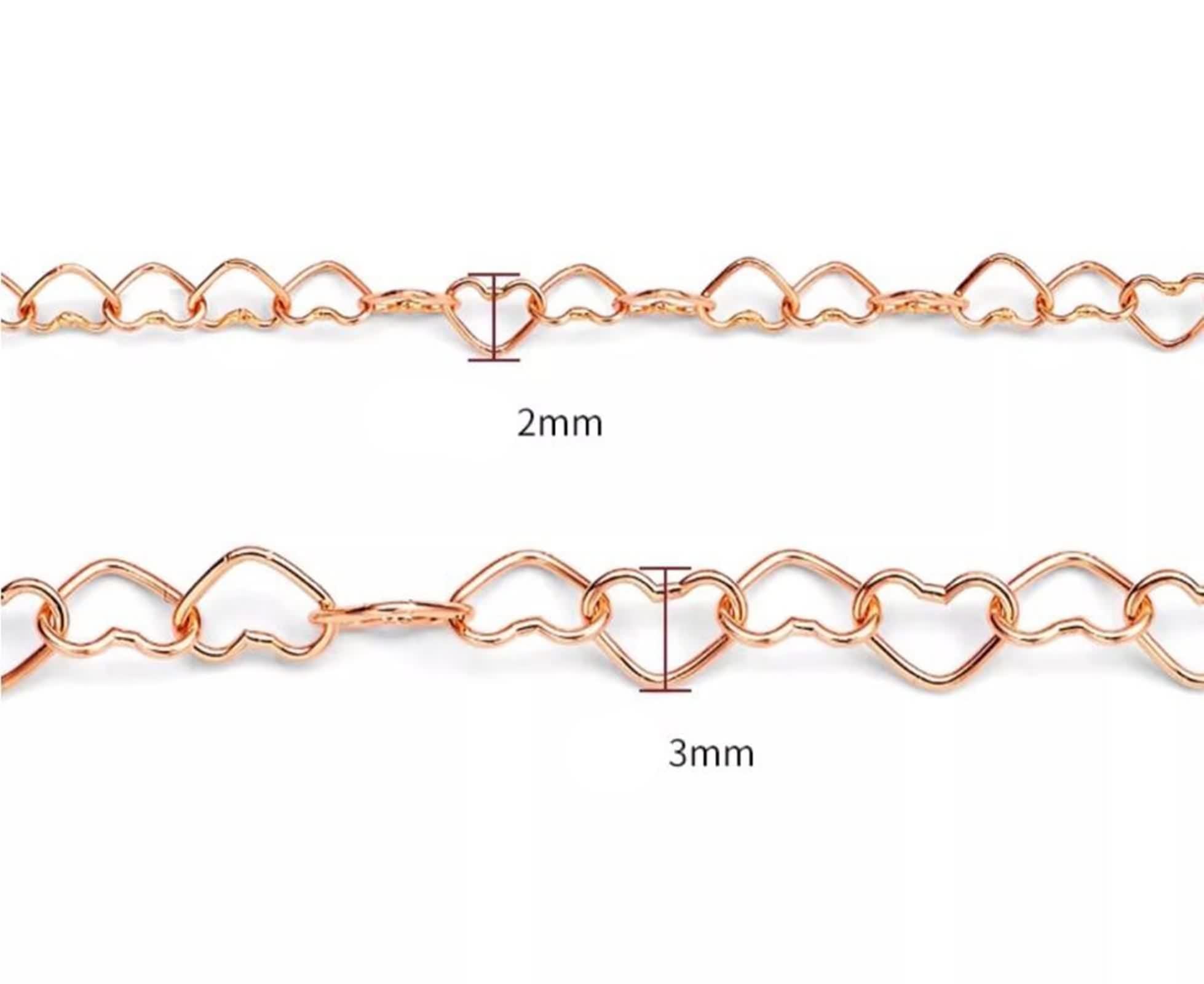Pulseras para mujer, diseño de corazón, bonitas pulseras de cadena de oro blanco clásico para cumpleaños