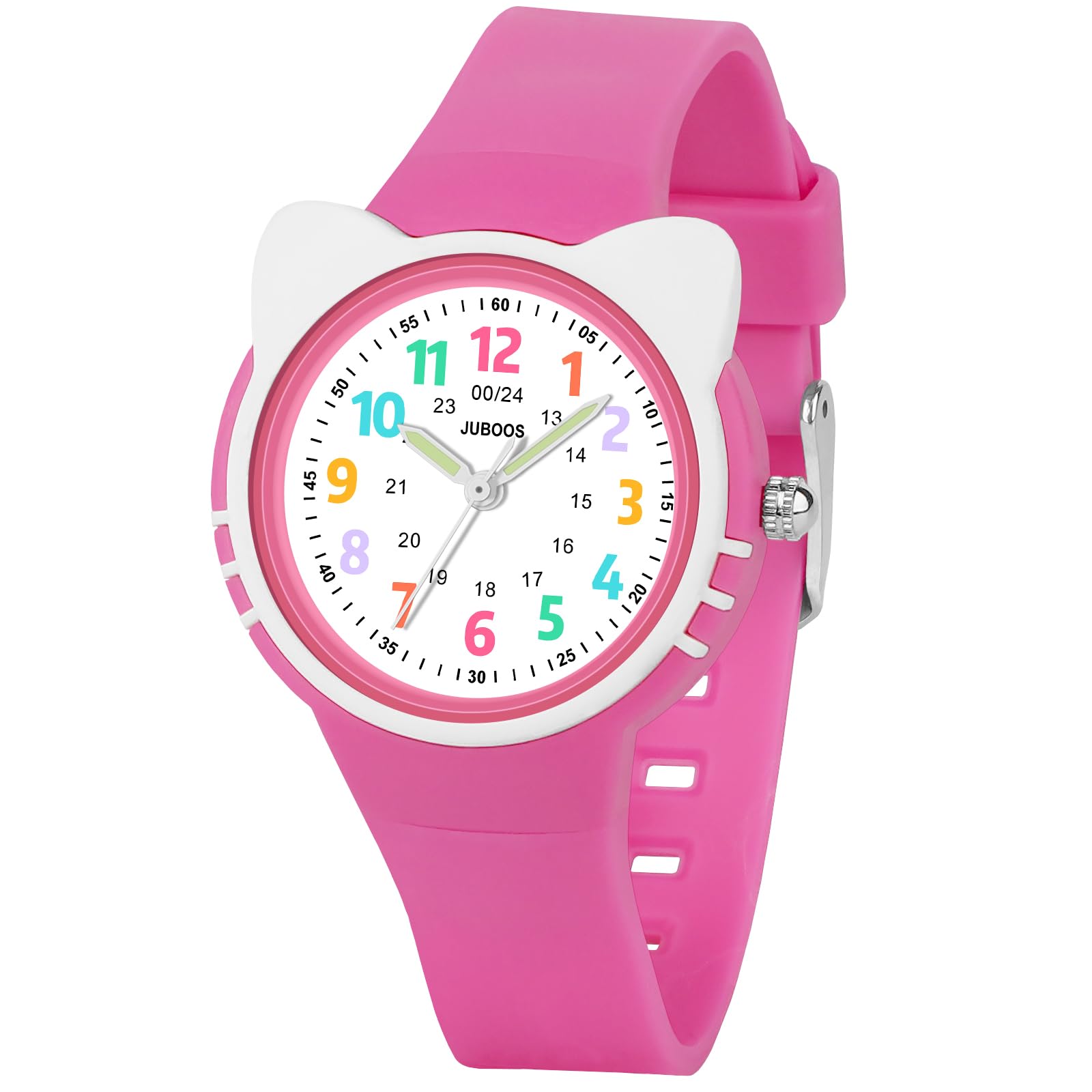 Juboos Kinderuhren,30 M Wasserfeste Kinderuhr,Für Jungen Und Mädchen Zum Lernen Der Zeitablesung, Weiches Armband, Geeignet Für Kinder Von 5 Bis 15 Jahren