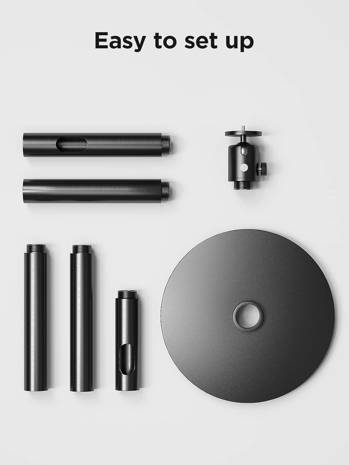 Components of Pokitter Projector Stand for Assembly