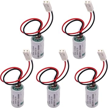 5 Pack Replacement PLC Battery for Siemens 6ES7971-1AA00-0AA0 3.6V Battery